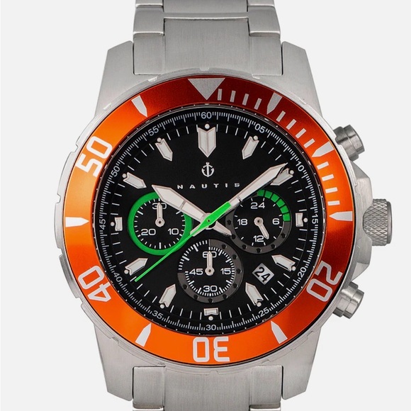 NAUTISDive Chrono 500 Chronograph Bracelet Watch Mens